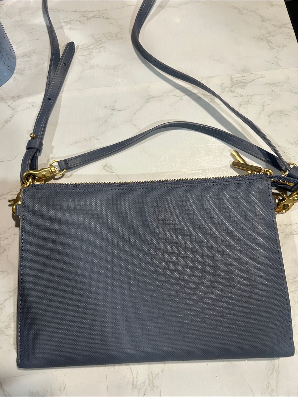 Dagne Dover Women’s Crossbody Bag in Slate Blue - Lightweight Shoulder Purse